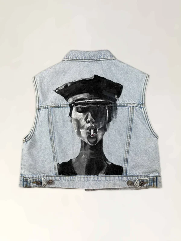 Hand painted denim jacket