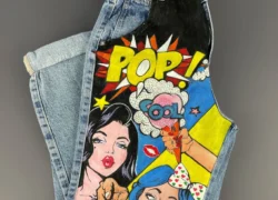 Pop Art jean (Hand painted)
