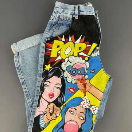 Pop Art jean (Hand painted)