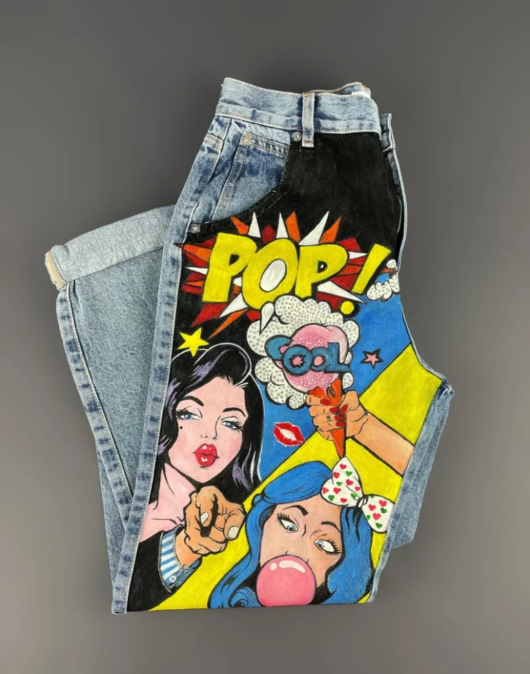 Pop Art jean (Hand painted)